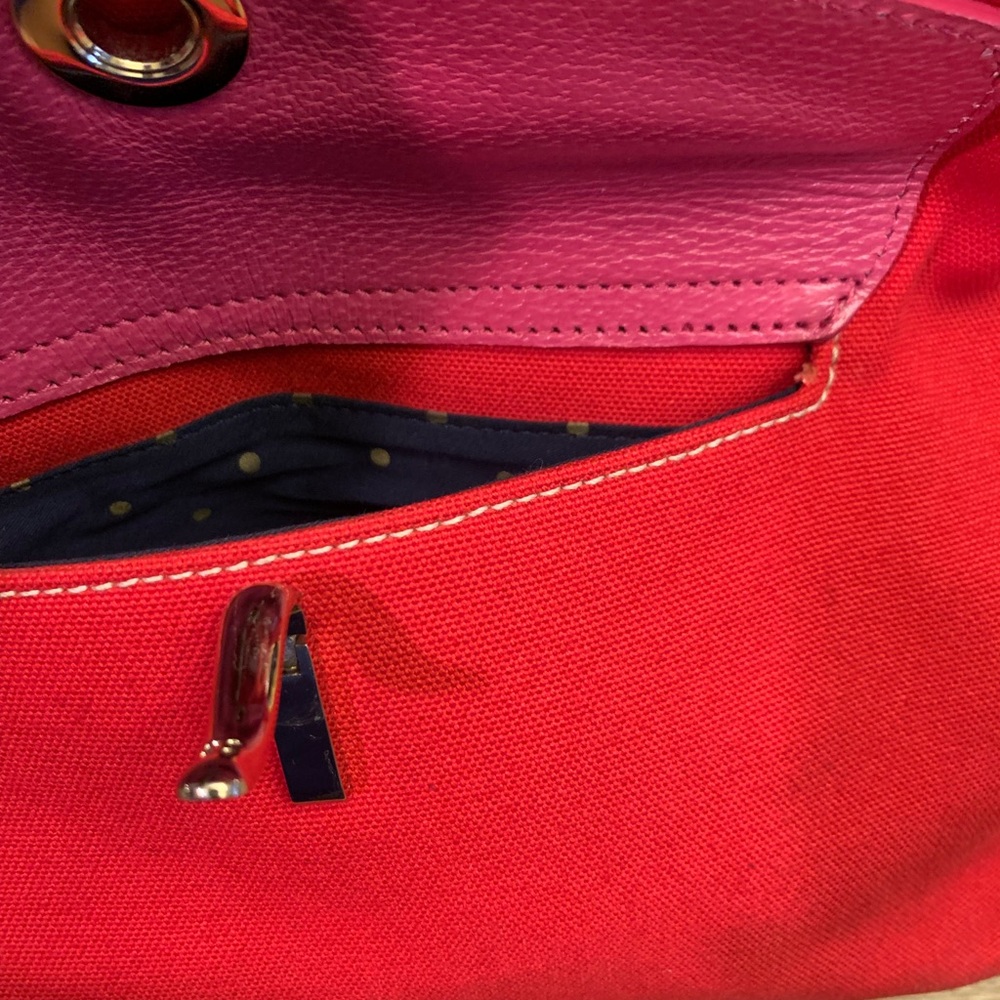 Kate Spade Red and Pink Tote with Structured Design - Picture 8 of 11